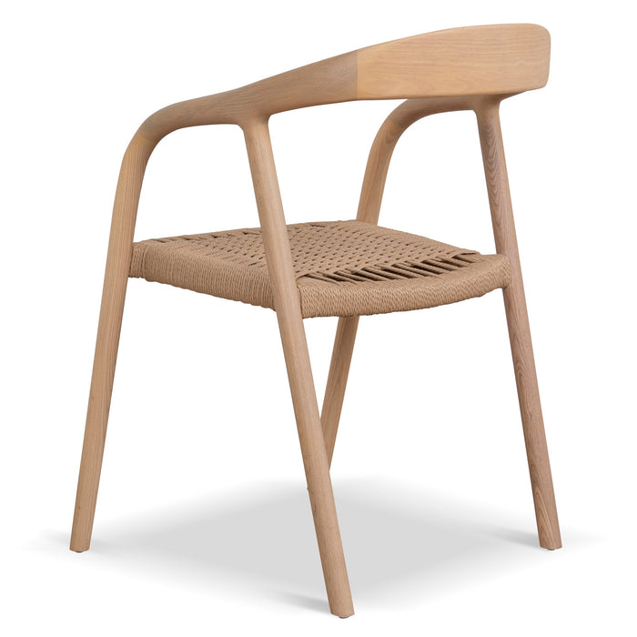 Set of 2 - Rowan Rattan Dining Chair - Natural