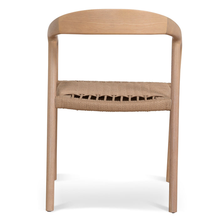 Set of 2 - Rowan Rattan Dining Chair - Natural