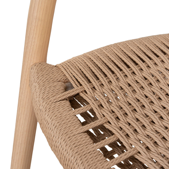 Set of 2 - Rowan Rattan Dining Chair - Natural