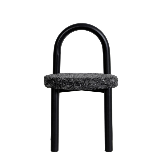 Set of 2 - Luzia Black Dining Chair - Field Charcoal