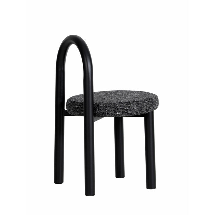 Set of 2 - Luzia Black Dining Chair - Field Charcoal