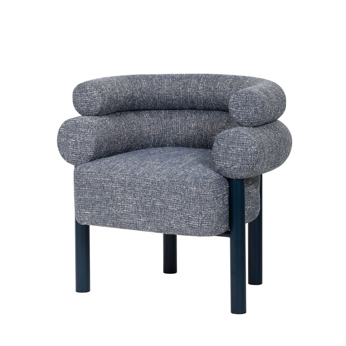 Yara Navy Armchair - Prussian Blue