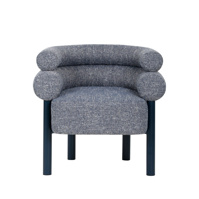Yara Navy Armchair - Prussian Blue