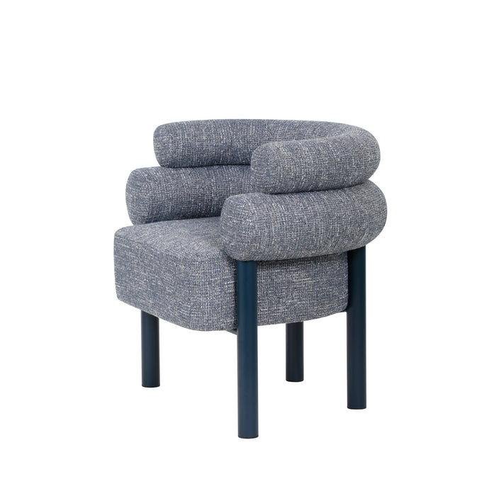 Yara Navy Armchair - Prussian Blue