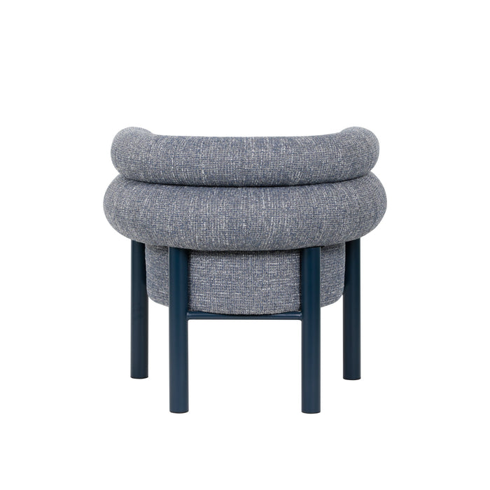 Yara Navy Armchair - Prussian Blue