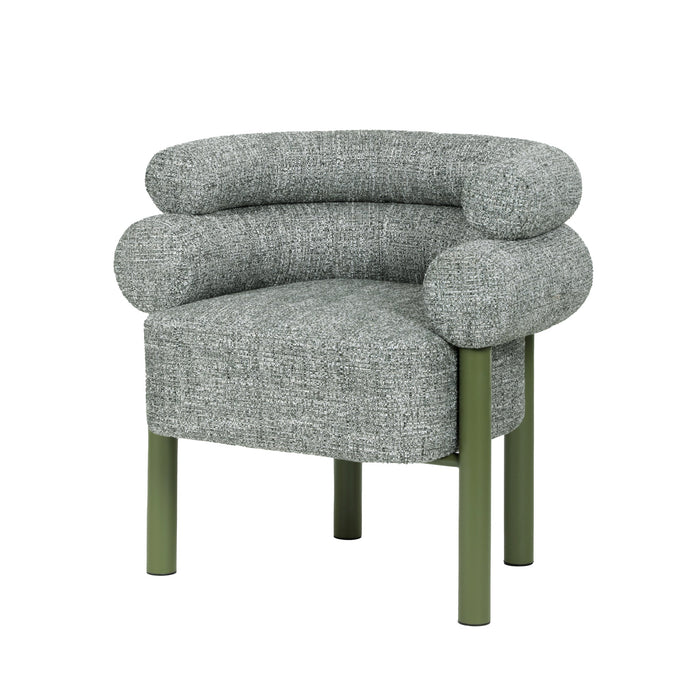 Yara Green Armchair - Spring Green