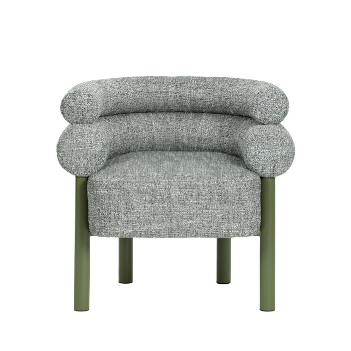 Yara Green Armchair - Spring Green