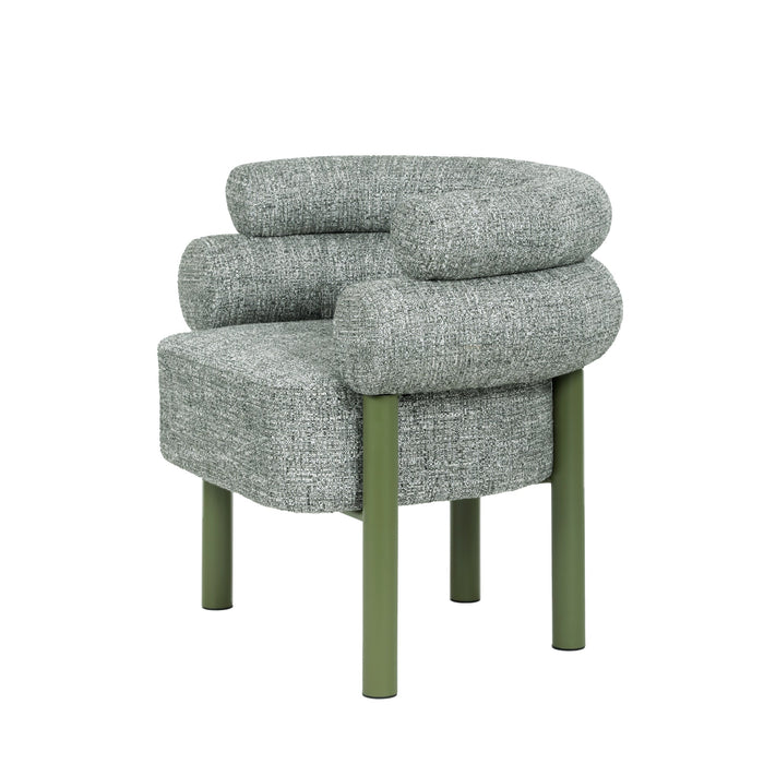 Yara Green Armchair - Spring Green