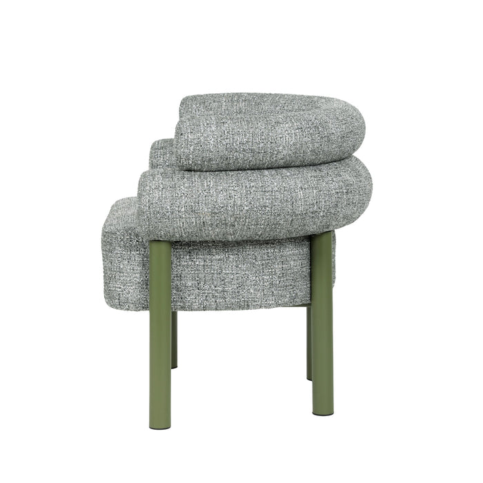 Yara Green Armchair - Spring Green