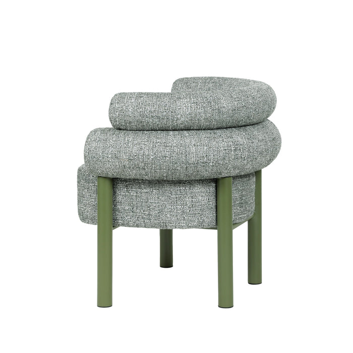 Yara Green Armchair - Spring Green
