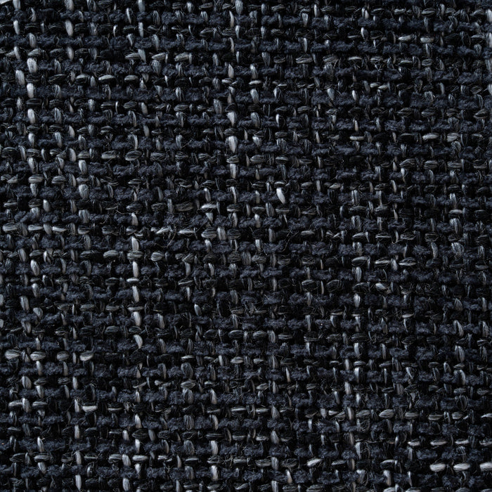 Set of 2 - Florine Fabric Dining Chair - Dark Grey with Rattan Back