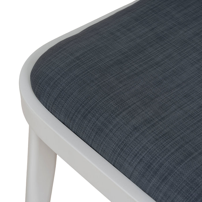 Set of 2 - Marzella Sand White Outdoor Dining Chair - Grey