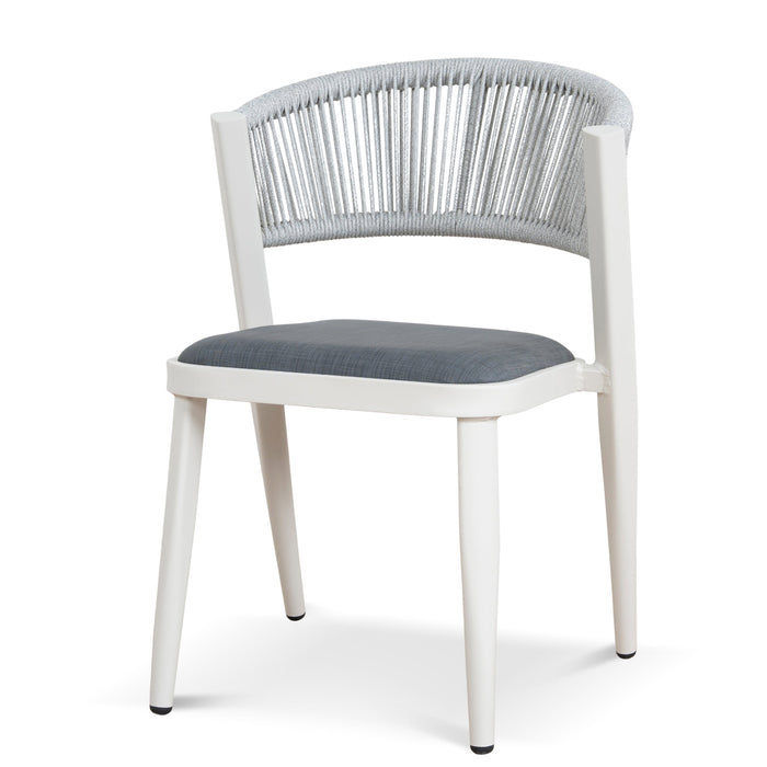Sand White Outdoor Dining Chair - Grey (Set of 2)