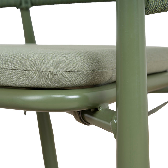 Set of 2 - Gonzalo Outdoor Dining Chair - Army Green