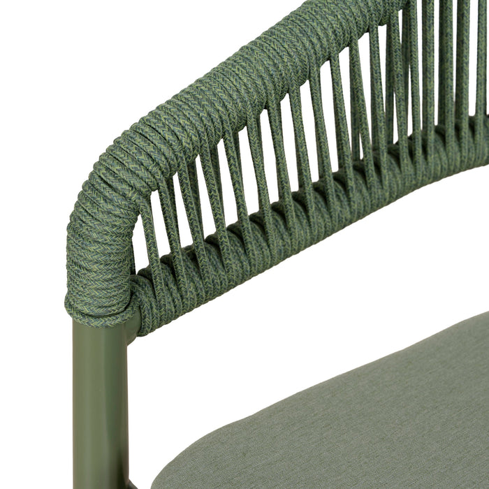Set of 2 - Gonzalo Outdoor Dining Chair - Army Green