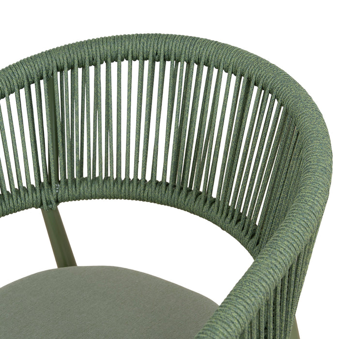 Set of 2 - Gonzalo Outdoor Dining Chair - Army Green