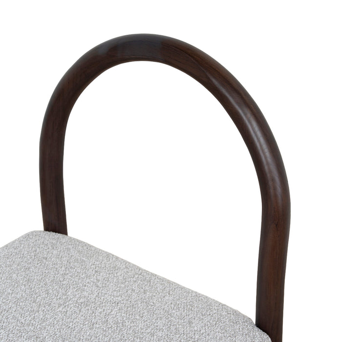 Set of 2 - Adir Brown Dining Chair - Clay Grey