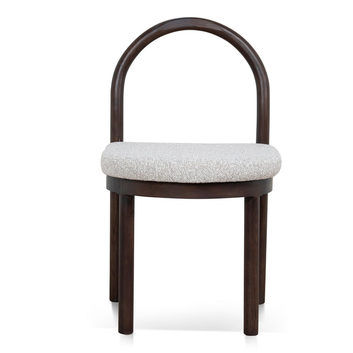 Set of 2 - Adir Brown Dining Chair - Clay Grey