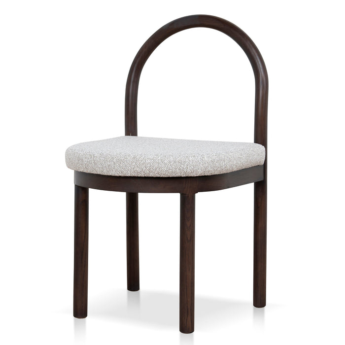 Set of 2 - Adir Brown Dining Chair - Clay Grey