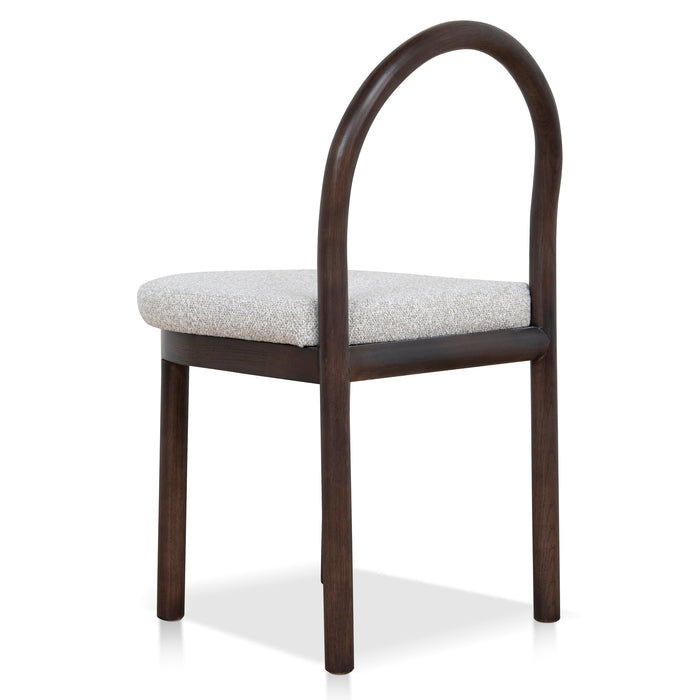 Set of 2 - Adir Brown Dining Chair - Clay Grey