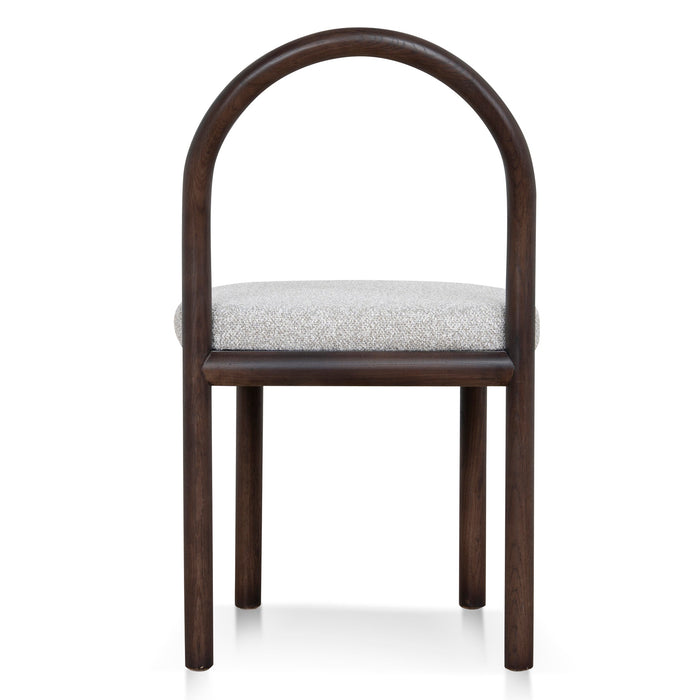 Set of 2 - Adir Brown Dining Chair - Clay Grey