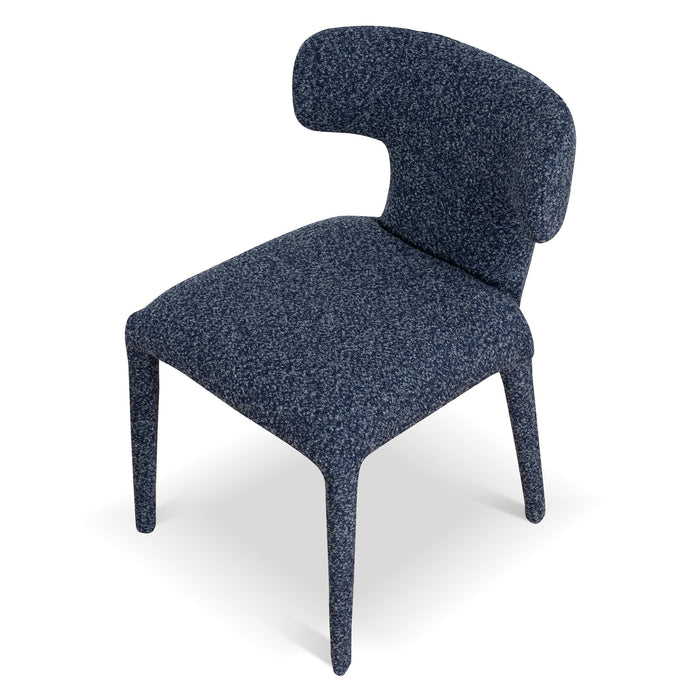 Set of 2 - Solenne Dining Chair - Midnight Blue