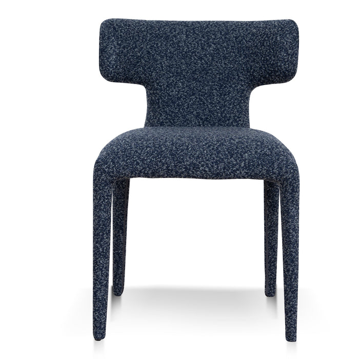 Set of 2 - Solenne Dining Chair - Midnight Blue