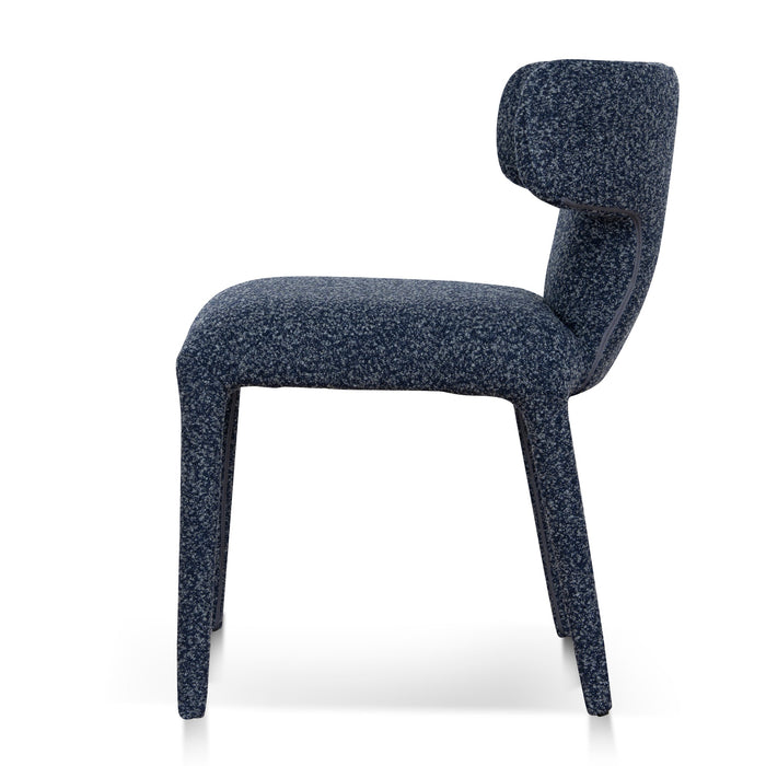 Set of 2 - Solenne Dining Chair - Midnight Blue