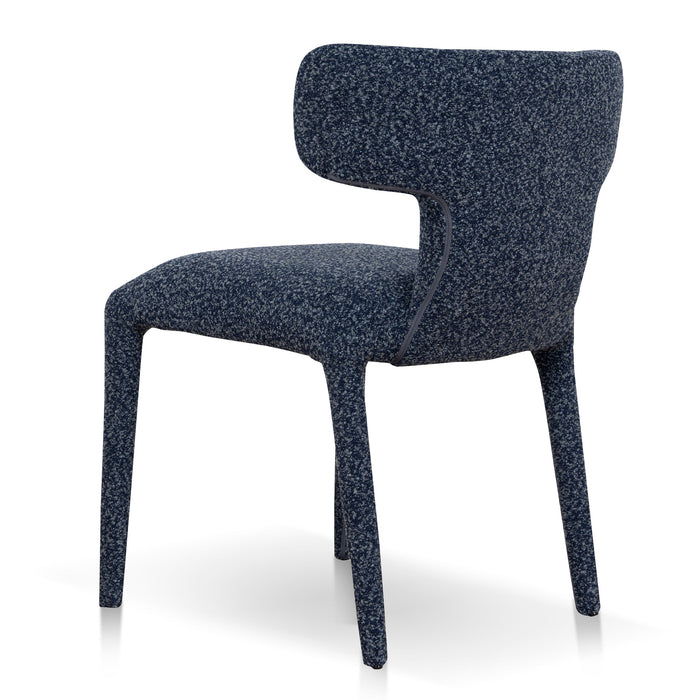 Set of 2 - Solenne Dining Chair - Midnight Blue