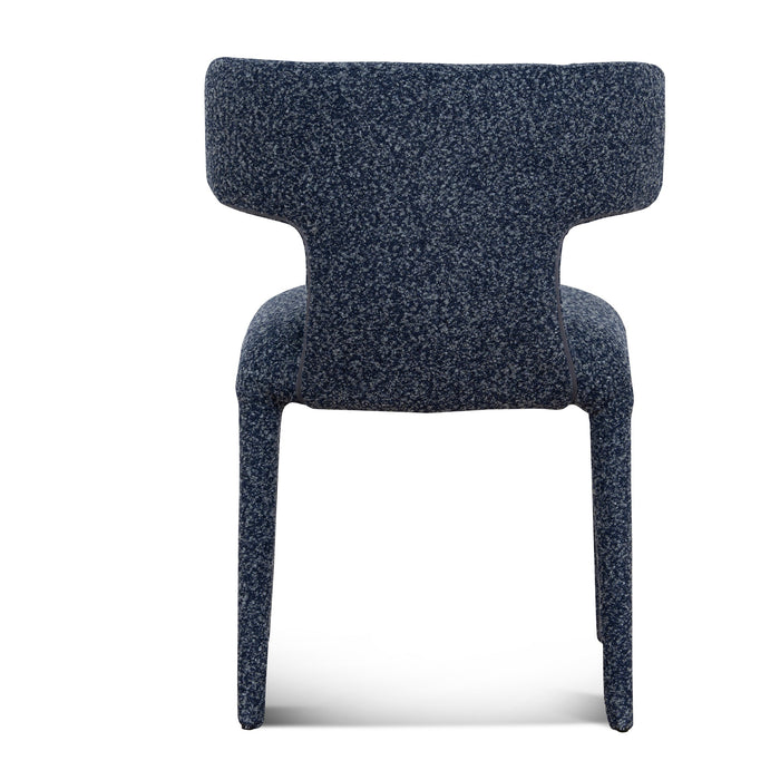 Set of 2 - Solenne Dining Chair - Midnight Blue