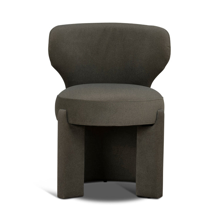 Cory Fabric Dining Chair - Dark Moss Green