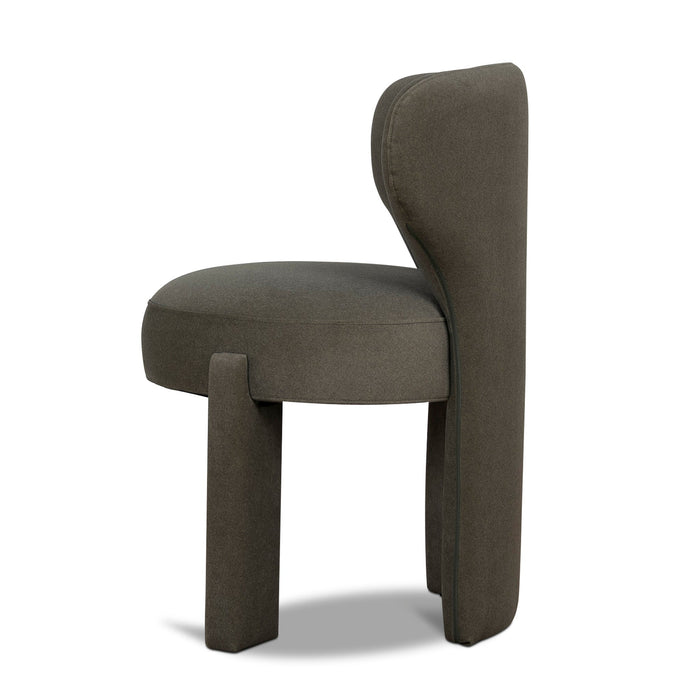 Cory Fabric Dining Chair - Dark Moss Green