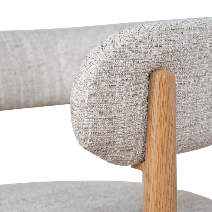 Set of 2 - Delvaux Natural Dining Chair - Kalunfu Beige