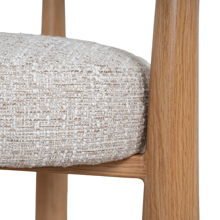 Set of 2 - Delvaux Natural Dining Chair - Kalunfu Beige