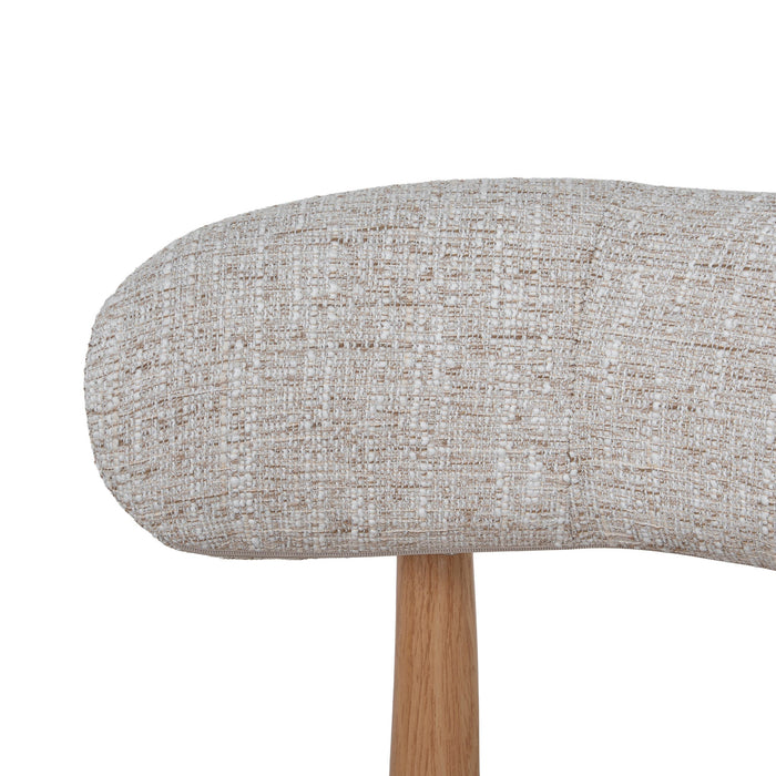 Set of 2 - Olaria Natural Dining Chair - Pale Beige