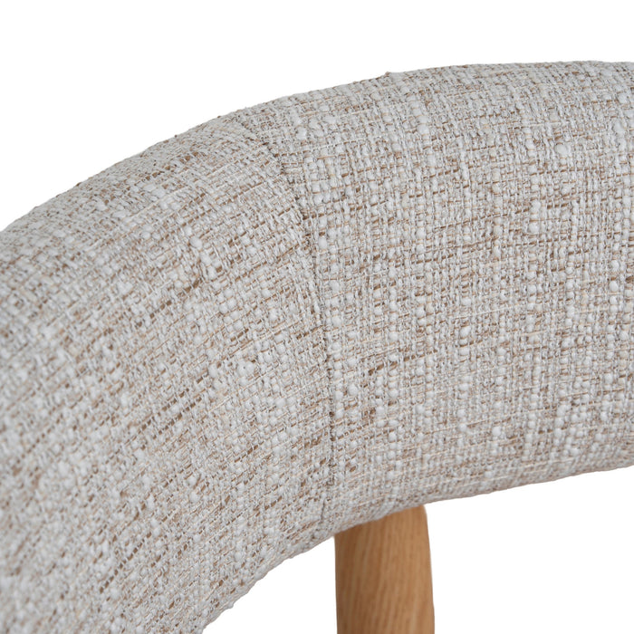 Set of 2 - Olaria Natural Dining Chair - Pale Beige