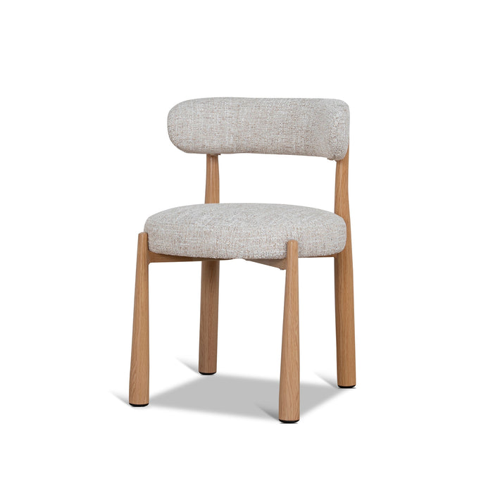 Set of 2 - Olaria Natural Dining Chair - Pale Beige