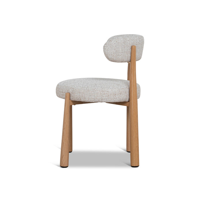 Set of 2 - Olaria Natural Dining Chair - Pale Beige