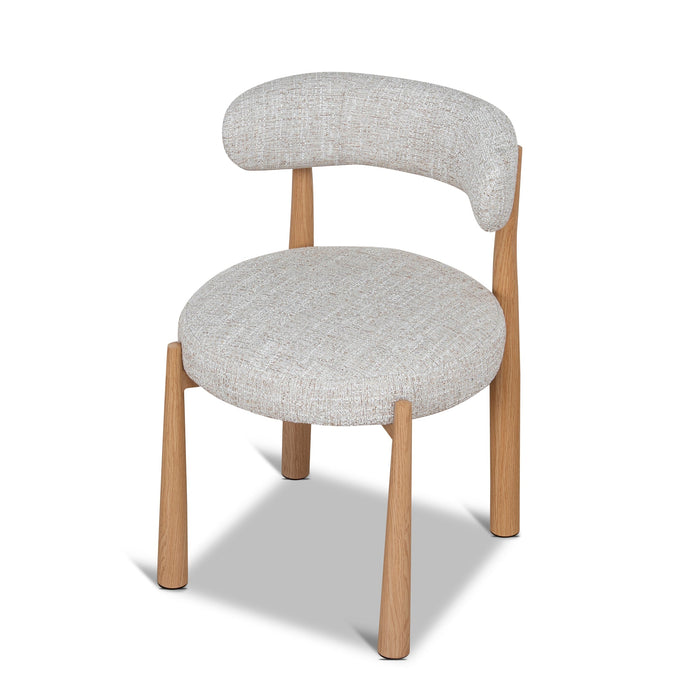 Set of 2 - Olaria Natural Dining Chair - Pale Beige