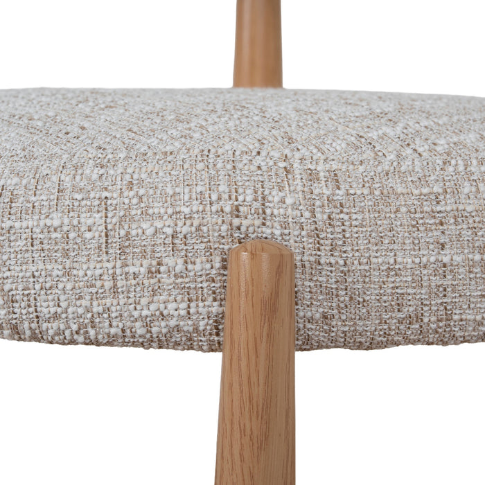 Set of 2 - Olaria Natural Dining Chair - Pale Beige