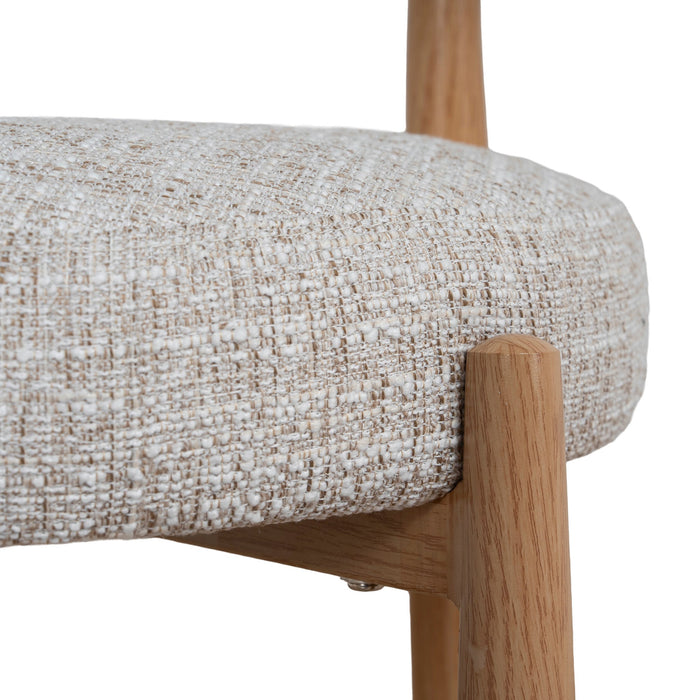 Set of 2 - Olaria Natural Dining Chair - Pale Beige