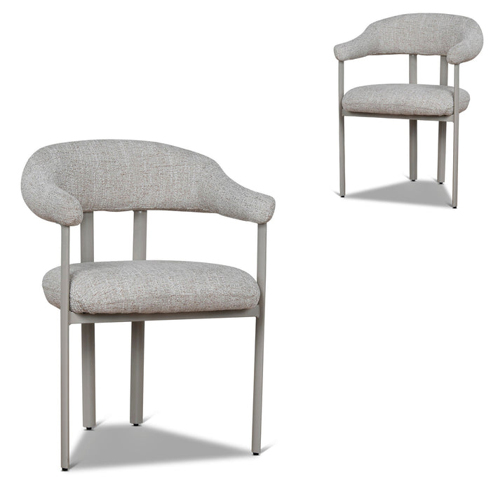 Cream Dining Chair - Pale Beige (Set of 2)