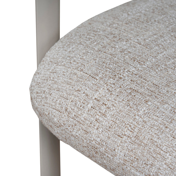 Set of 2 - Norrin Cream Dining Chair - Pale Beige