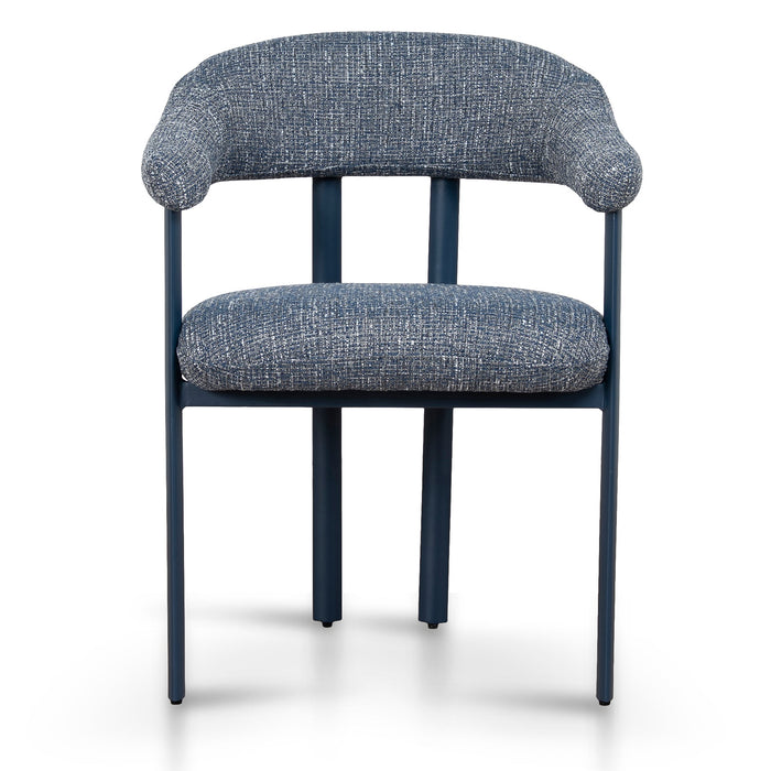 Set of 2 - Norrin Blue Sand Dining Chair - Prussian Blue
