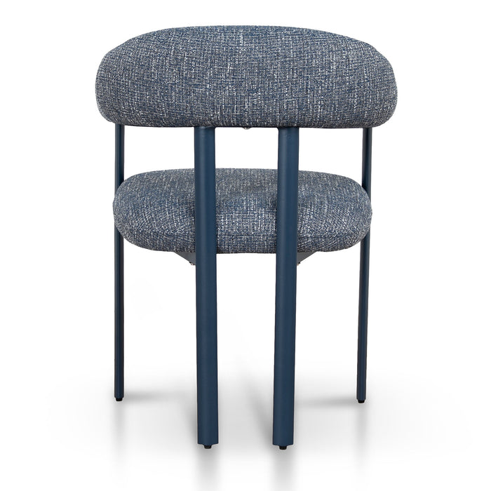Set of 2 - Norrin Blue Sand Dining Chair - Prussian Blue