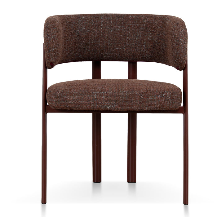 Dark Red Dining Chair - Moss Brown (Set of 2)