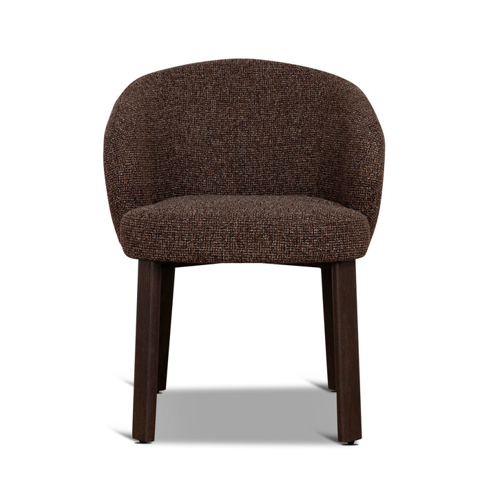 Set of 2 - Elverum Walnut Dining Chair - Verona Cinnamon Weave