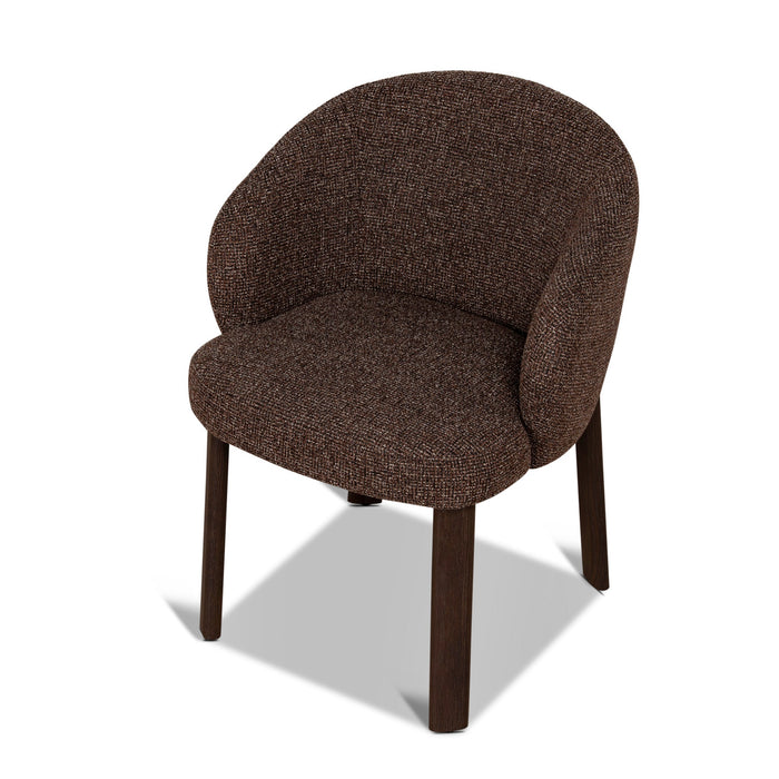 Set of 2 - Elverum Walnut Dining Chair - Verona Cinnamon Weave