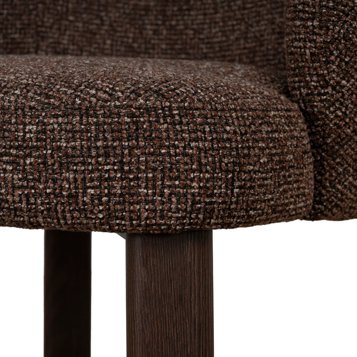 Set of 2 - Elverum Walnut Dining Chair - Verona Cinnamon Weave