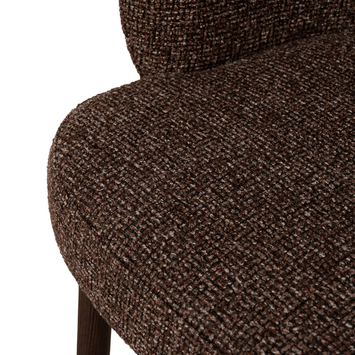 Set of 2 - Elverum Walnut Dining Chair - Verona Cinnamon Weave